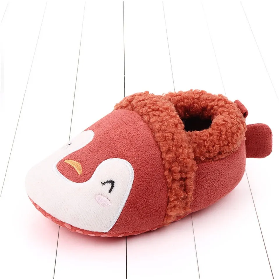 Baby Cartoon Anti-slip Prewalker/Crib Shoes