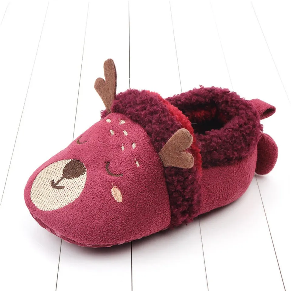 Baby Cartoon Anti-slip Prewalker/Crib Shoes