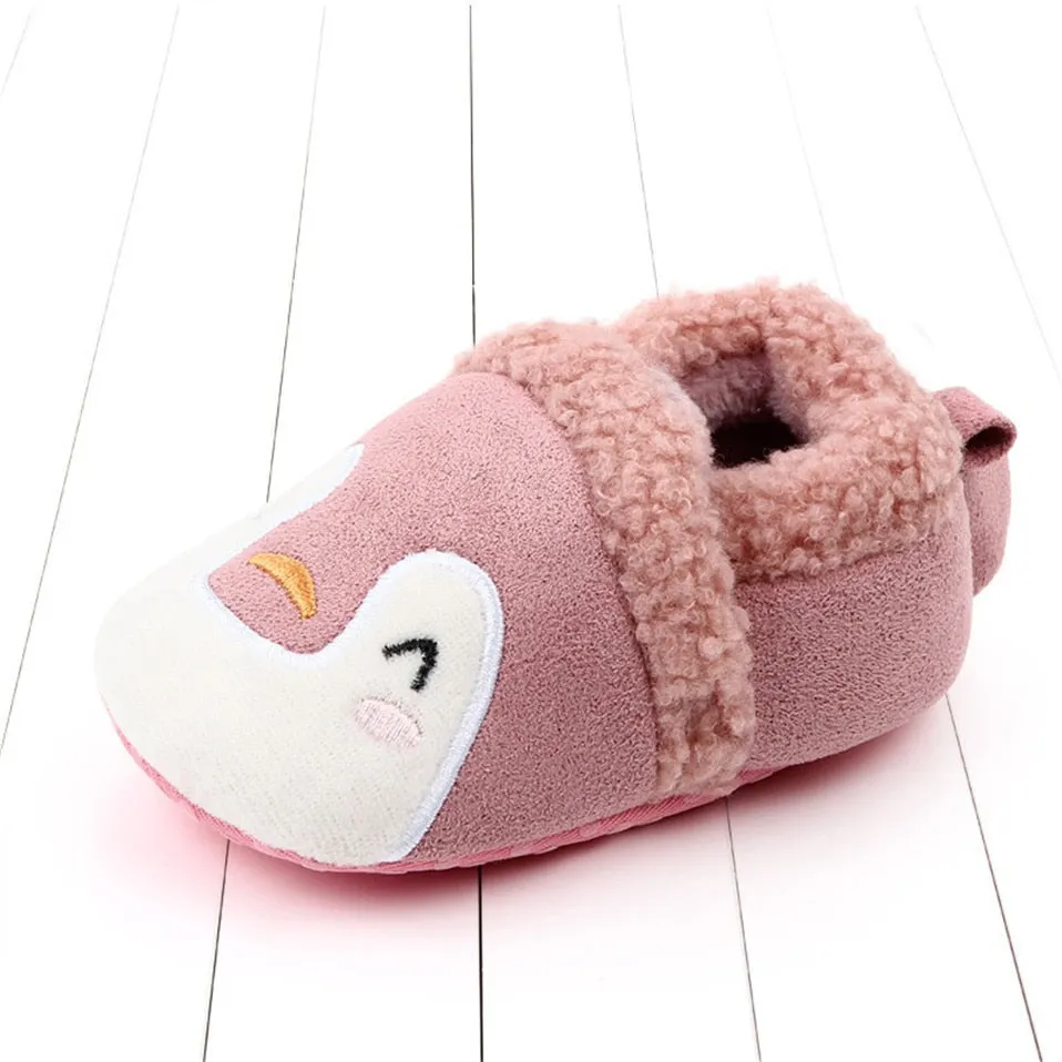 Baby Cartoon Anti-slip Prewalker/Crib Shoes