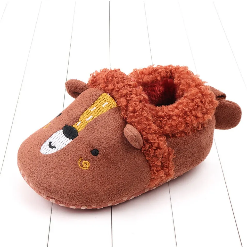 Baby Cartoon Anti-slip Prewalker/Crib Shoes