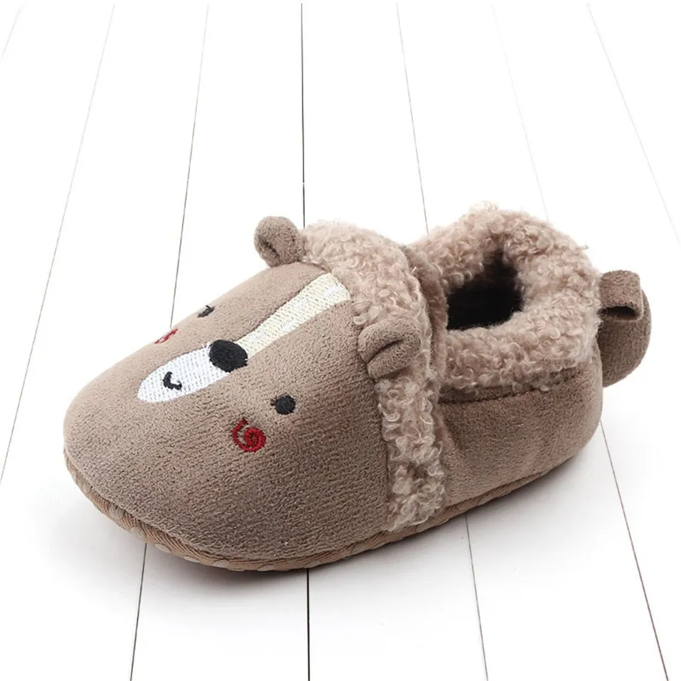 Baby Cartoon Anti-slip Prewalker/Crib Shoes