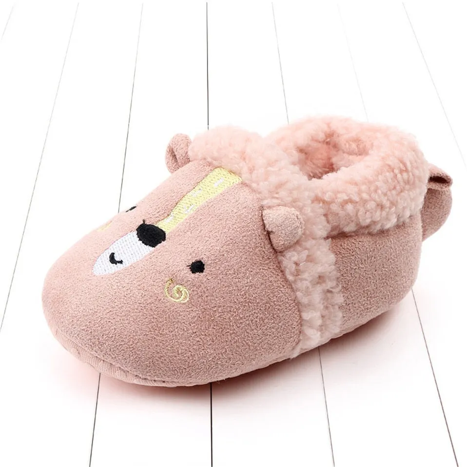 Baby Cartoon Anti-slip Prewalker/Crib Shoes
