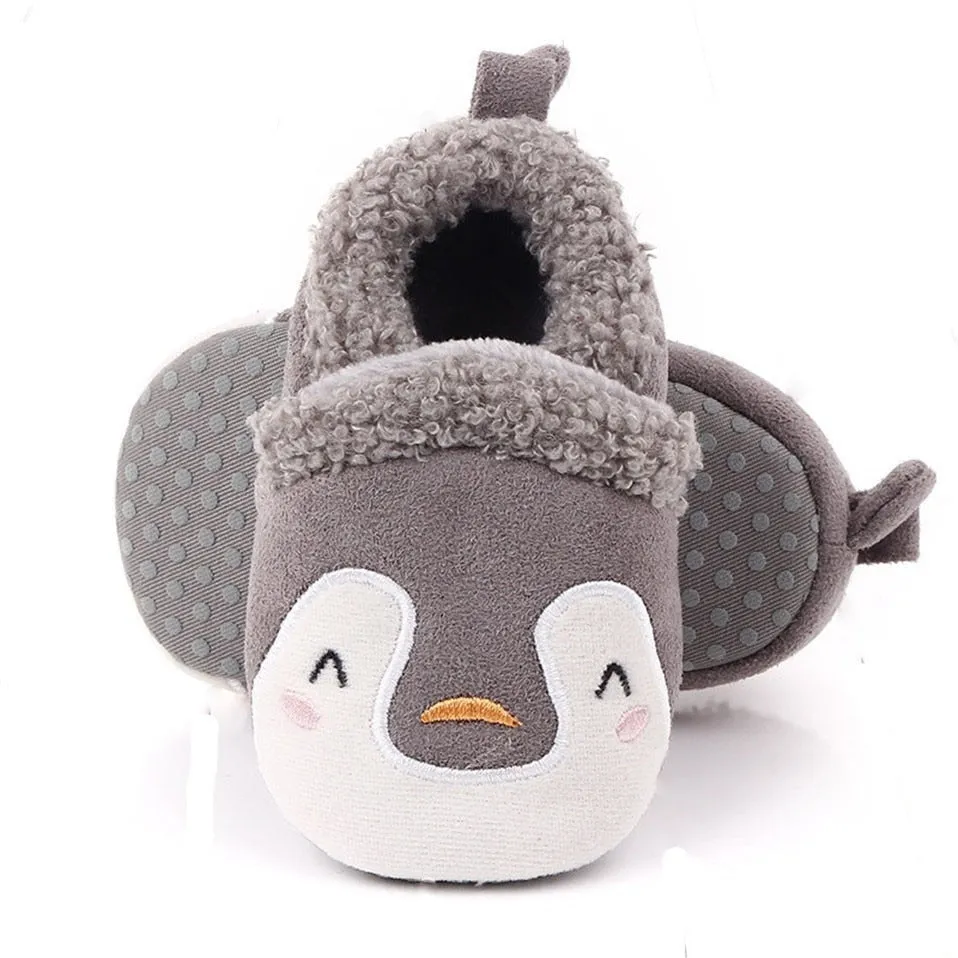 Baby Cartoon Anti-slip Prewalker/Crib Shoes