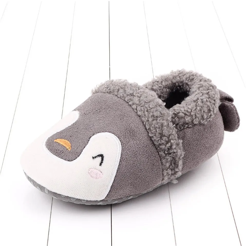 Baby Cartoon Anti-slip Prewalker/Crib Shoes