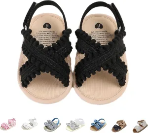 Baby Girls Sandals Summer Shoes Outdoor First Walker Toddler Girls Shoes for Summer