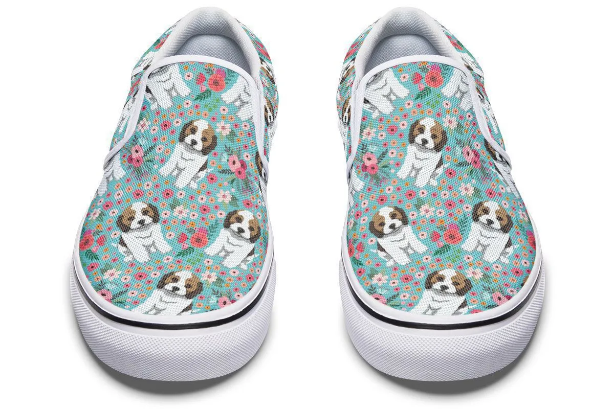 Cockapoo Flower Slip-On Shoes