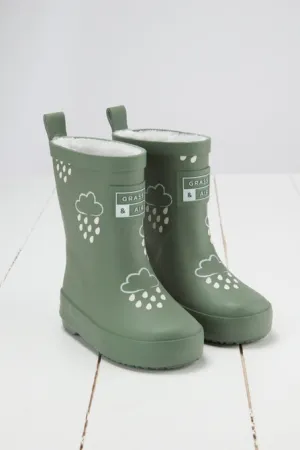 Color Changing Rainboots -Khaki Green
