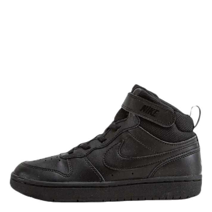 Court Borough Mid 2 Little Kids' Shoes BLACK/BLACK-BLACK