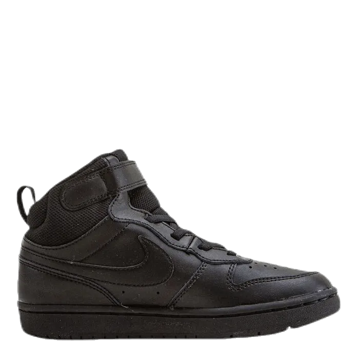 Court Borough Mid 2 Little Kids' Shoes BLACK/BLACK-BLACK
