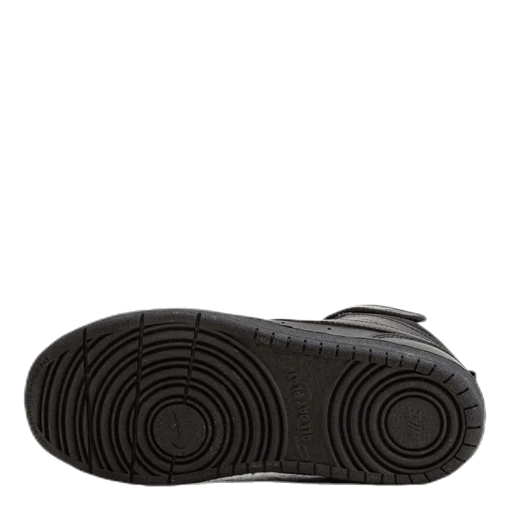 Court Borough Mid 2 Little Kids' Shoes BLACK/BLACK-BLACK