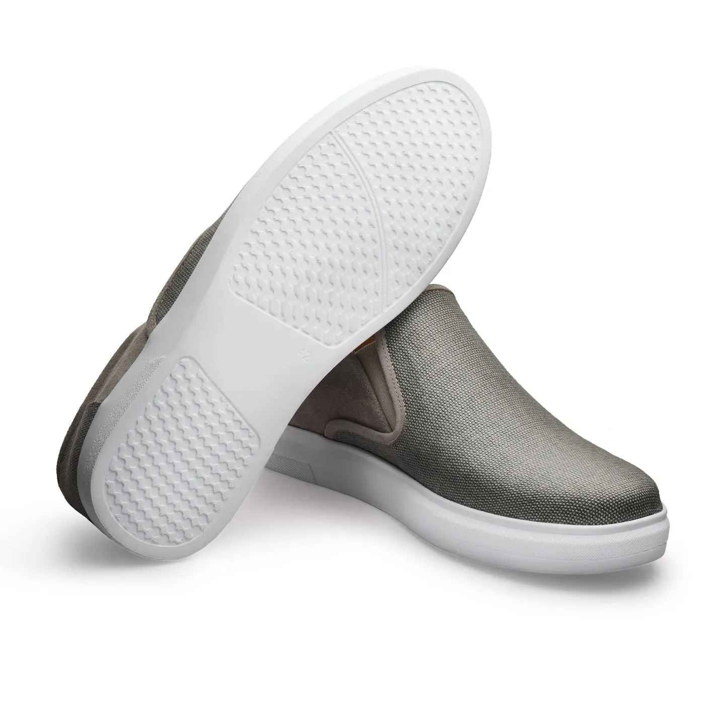 Men's Beige Linen Slip-On Sneaker
