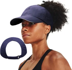 New Upgraded Women Backless Baseball Cap High Ponytail Snapback Curl Caps Adjustable High Messy Bun Ponycap
