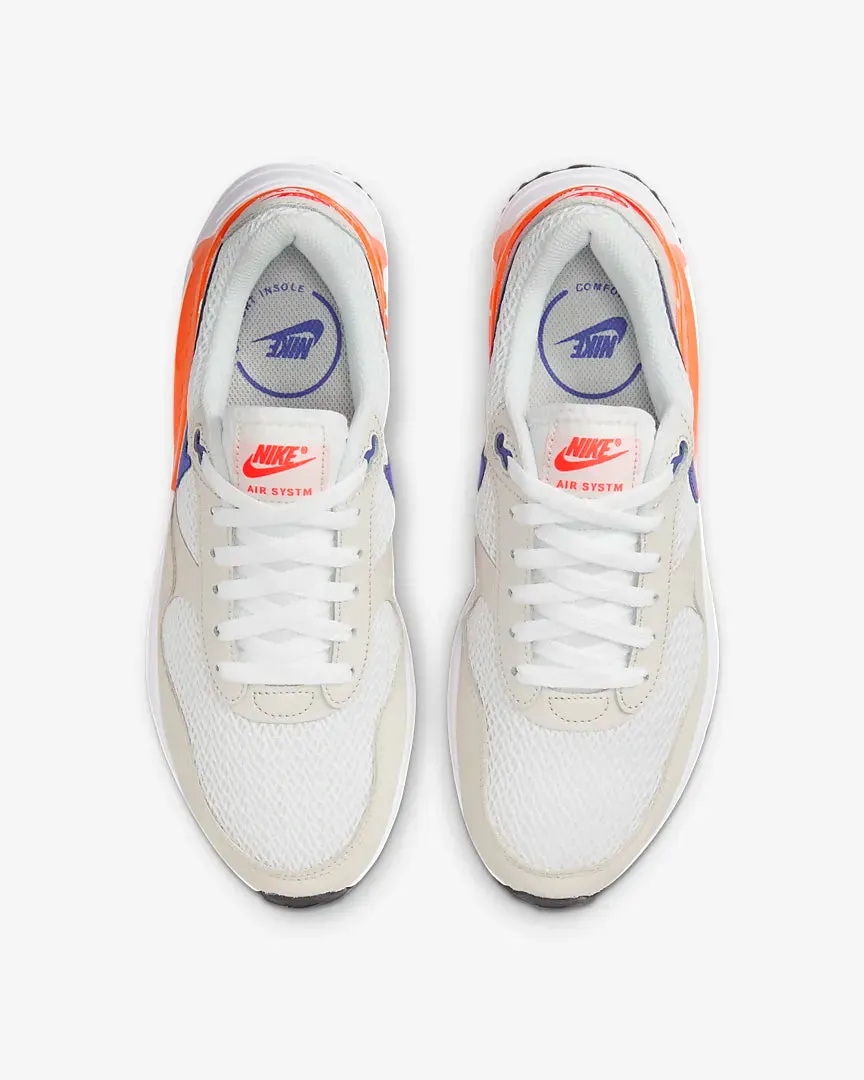 NIKE WOMENS AIR MAX SYSTM - White/Phantom/Bright Crimson/Lapis