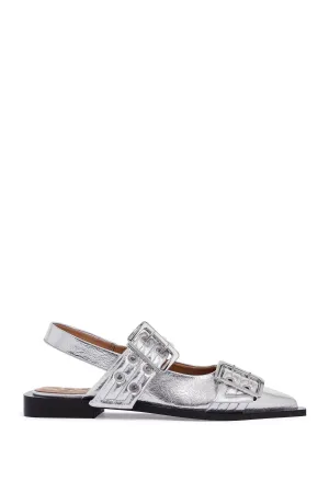 slingback ballet flats S2725 SILVER