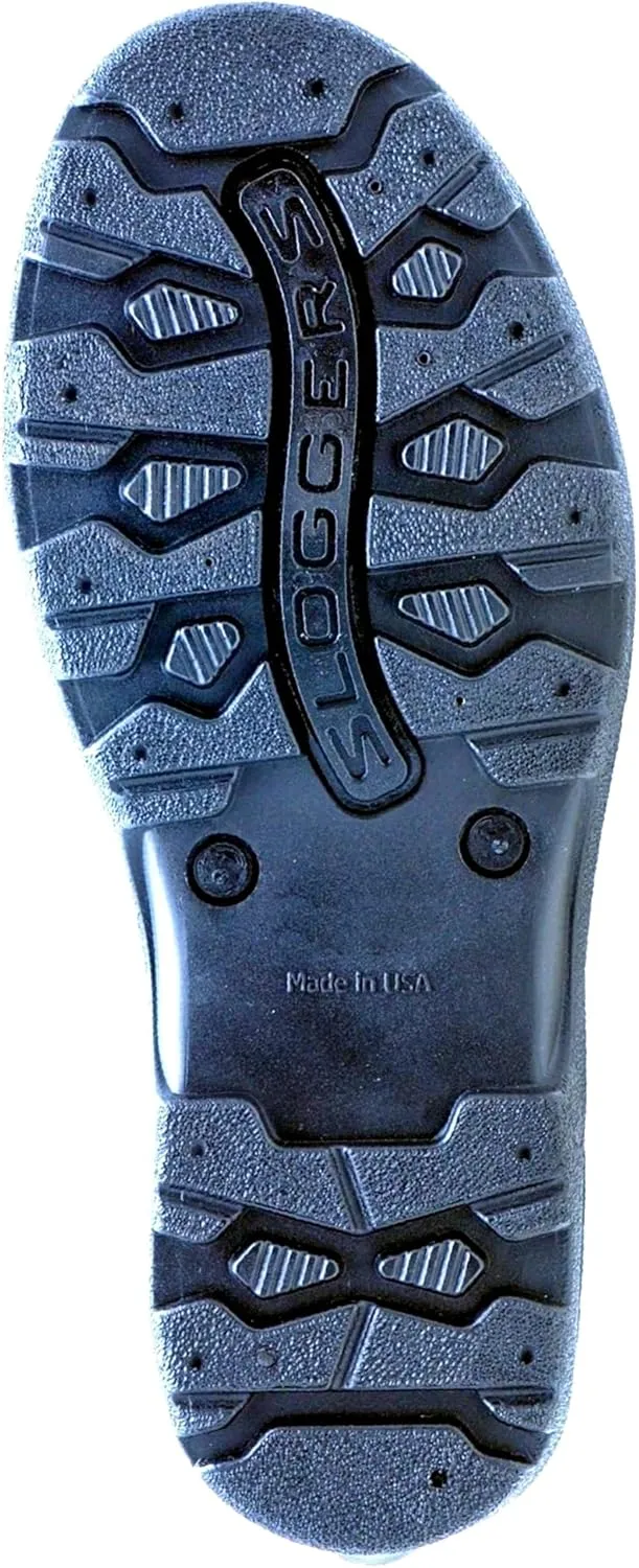 Sloggers Original Waterproof Rain and Garden Shoe for Women Outdoor Slip-On Garden Clog - Made in The USA with Premium Comfort Insole and Arch Support - Bold Poppies Blue, Size 8