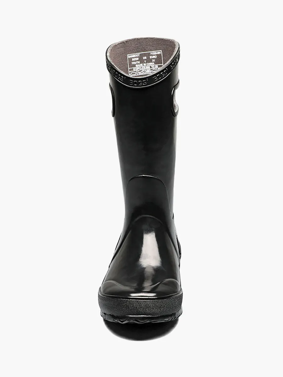Solid Black Rainboot (9c-6Y)