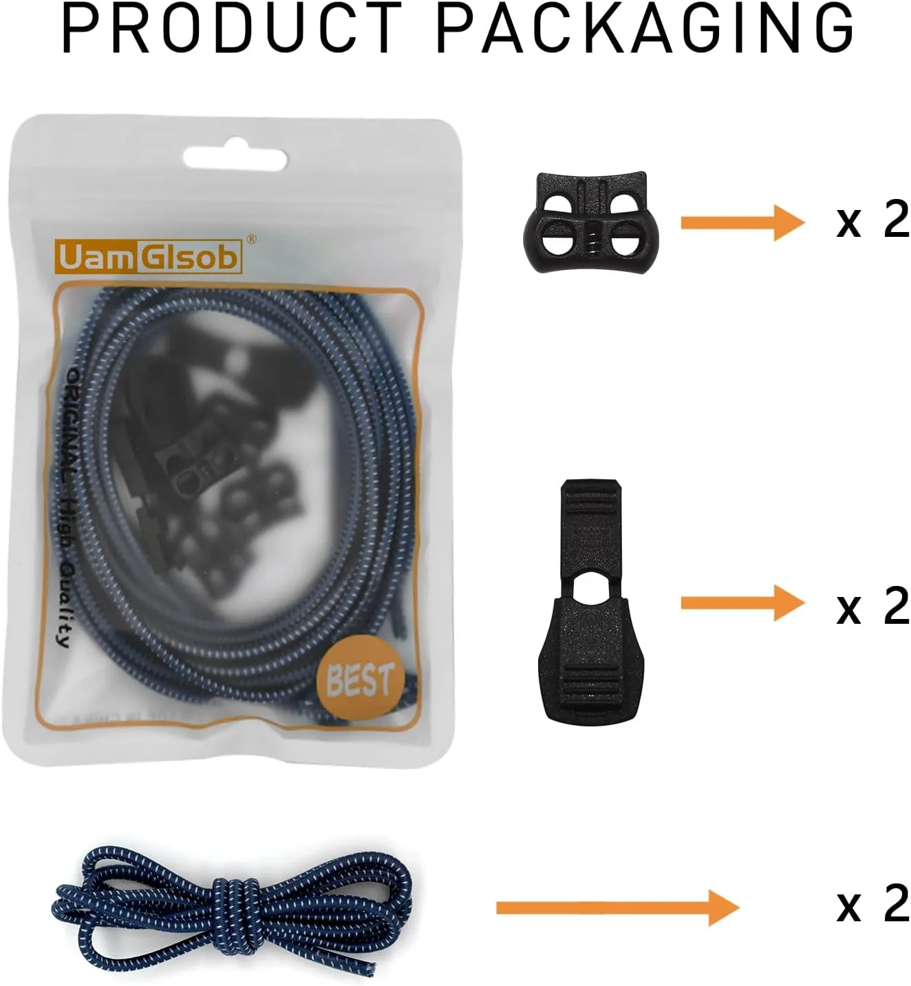 UamGlsob Elastic No Tie Shoe Laces Replacement for Keen Sandal, Round Stretchy Lock Shoelaces for Adults and Kids, One Size